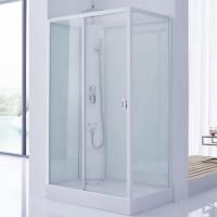 Душевая кабина SSWW W0916 L 120x80 профиль Белый матовый задние стенки прозрачные Душевая кабина SSWW W0916 L 120x80 профиль Белый матовый задние стенки прозрачные