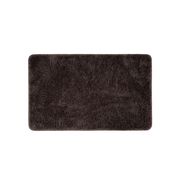 Коврик для ванной комнаты, 50x80, микрофибра, темно-коричневый, IDDIS, BSQS08Mi12