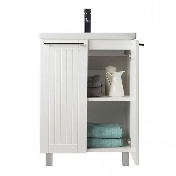 Тумба с раковиной Milardo Amur 60 Белая Тумба с раковиной Milardo Amur 60 Белая