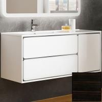 Тумба с раковиной SanVit Бруно-2 120 L kbruno2120 с фактурой под дерево подвесная Черное дерево Тумба с раковиной SanVit Бруно-2 120 L kbruno2120 с фактурой под дерево подвесная Черное дерево