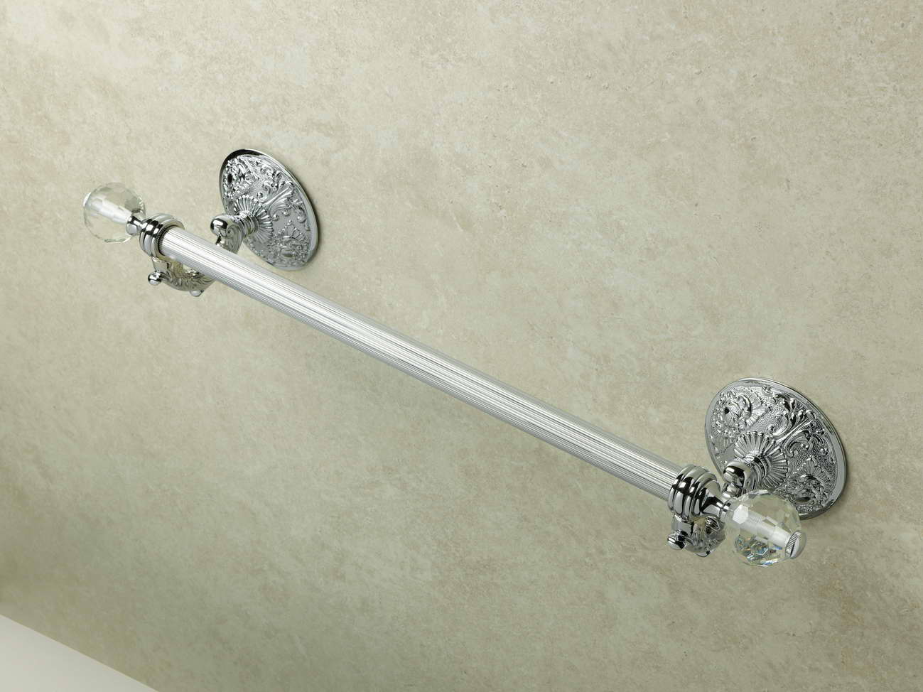 Stil Haus Noto Light, полотенцедержатель со стеклом Murano, длина 55 см, цвет золото