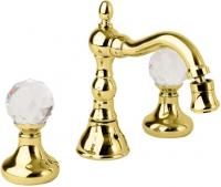 Смеситель для биде Cezares Atlantis ATLANTIS-BBS2-03/24-Sw Золото 24 карата кристаллы Swarovski