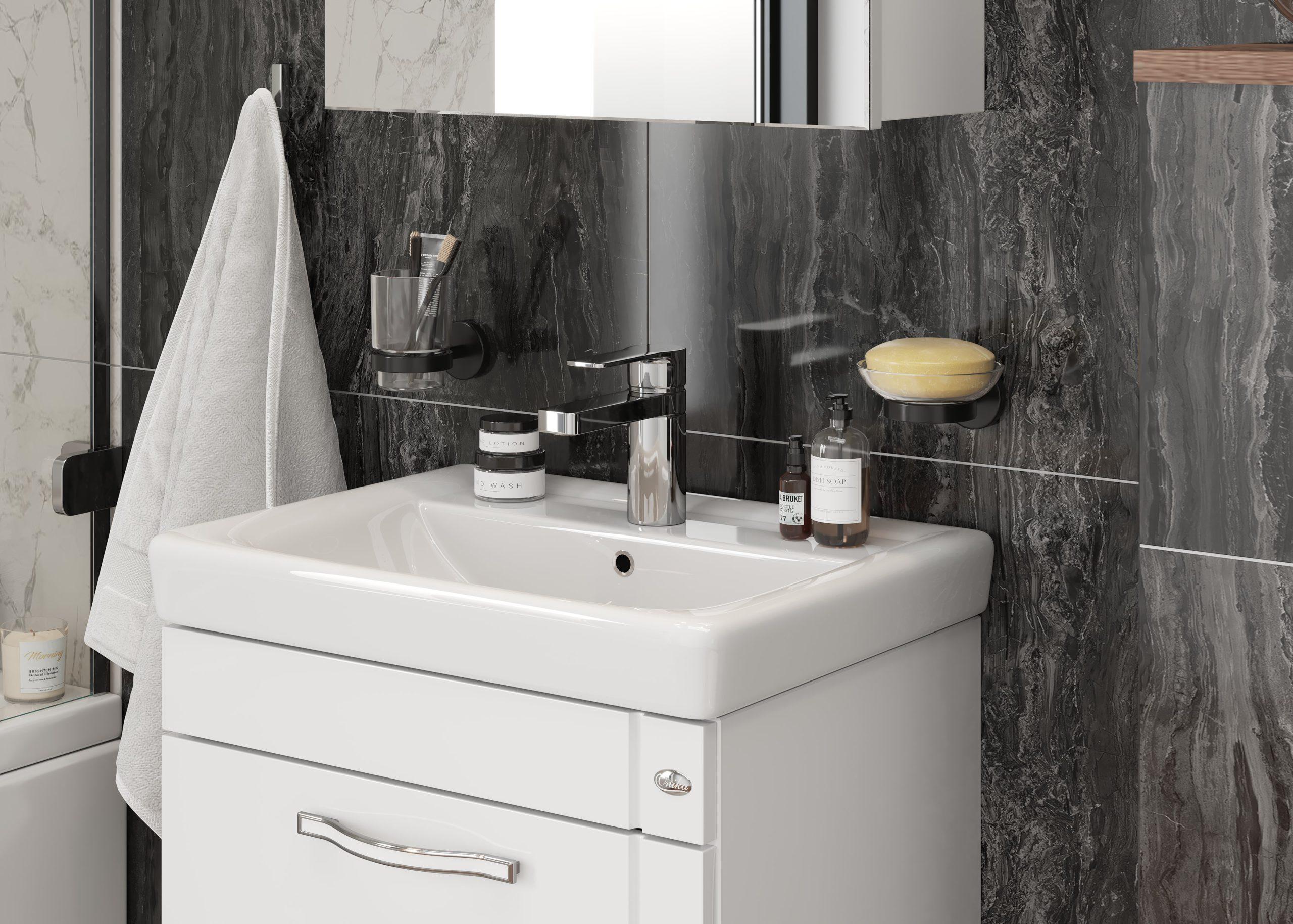 Тумба Onika Ирис 50 подвесная, белая (ум. Тигода 50)