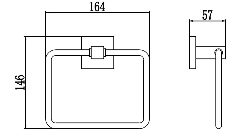 Полотенцедержатель Savol S-06560A, хром, артикул S-06560A