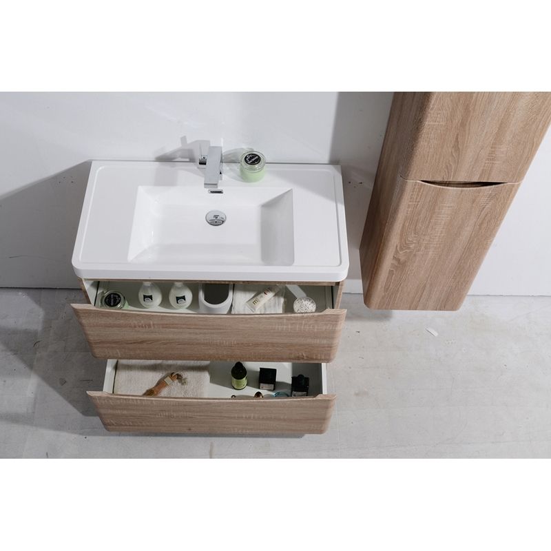 Тумба под раковину BelBagno Ancona-N 80 ANCONA-N-800-2C-SO-WO подвесная Rovere bianco Тумба под раковину BelBagno Ancona-N 80 ANCONA-N-800-2C-SO-WO подвесная Rovere bianco