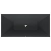 Duravit Vitrium Ванна прямоугольная  отдельностоящая 1600x750мм, с ножками, с2 наклонами для спины, цвет темно-серый матовый