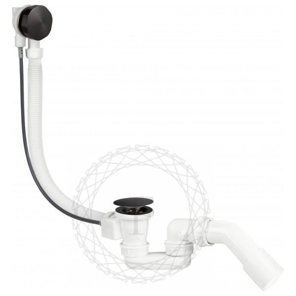 Слив-перелив (полуавтомат, 80 см.) FILARETE FL80BG, графит