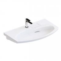 Раковина RIVA мебельная с крепежом 80, белая глянцевая