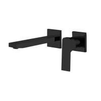 Fima Carlo Frattini Fit Cмеситель для раковины, встраиваемый, излив: 20.4см., с донным клапаном, цвет: чёрный матовый