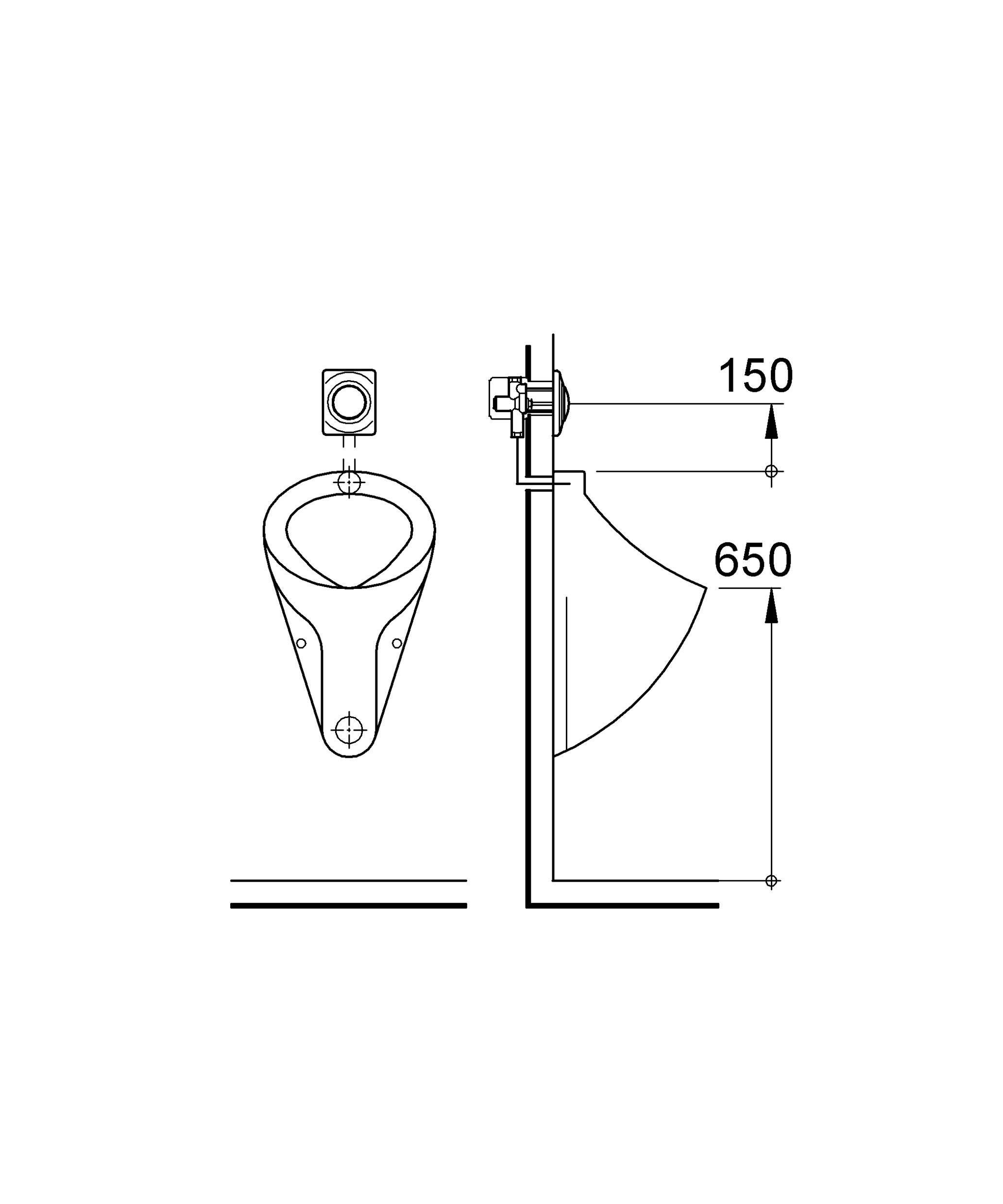 Панель смыва для писсуара GROHE Surf (1 режим смыва), альпин-белый (37018SH0)