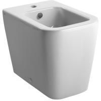 GSI Крепеж горизонтальный для унитазов/биде, с  накладками 2-х цветов: хром и белый