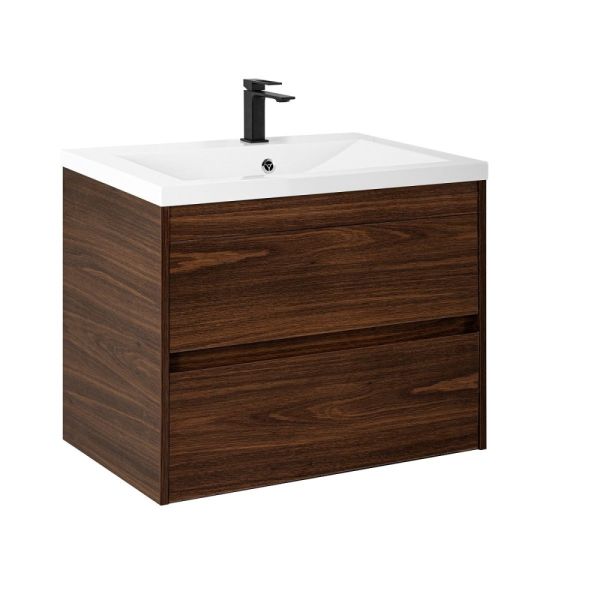 FAMILY-M База под раковину подвесная с двумя выкатными ящиками, Bourbon Oak, 750x480x550, Family-M-750-2C-SO-BO