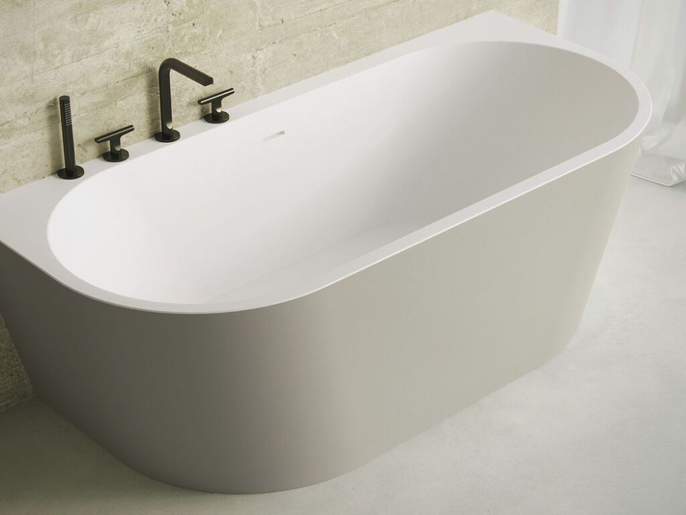 Zenon Maracaibo, акриловая пристенная ванна закругленной формы, 170x80xh60 см, цвет белый матовый, артикул 4000.000.000.000.42157