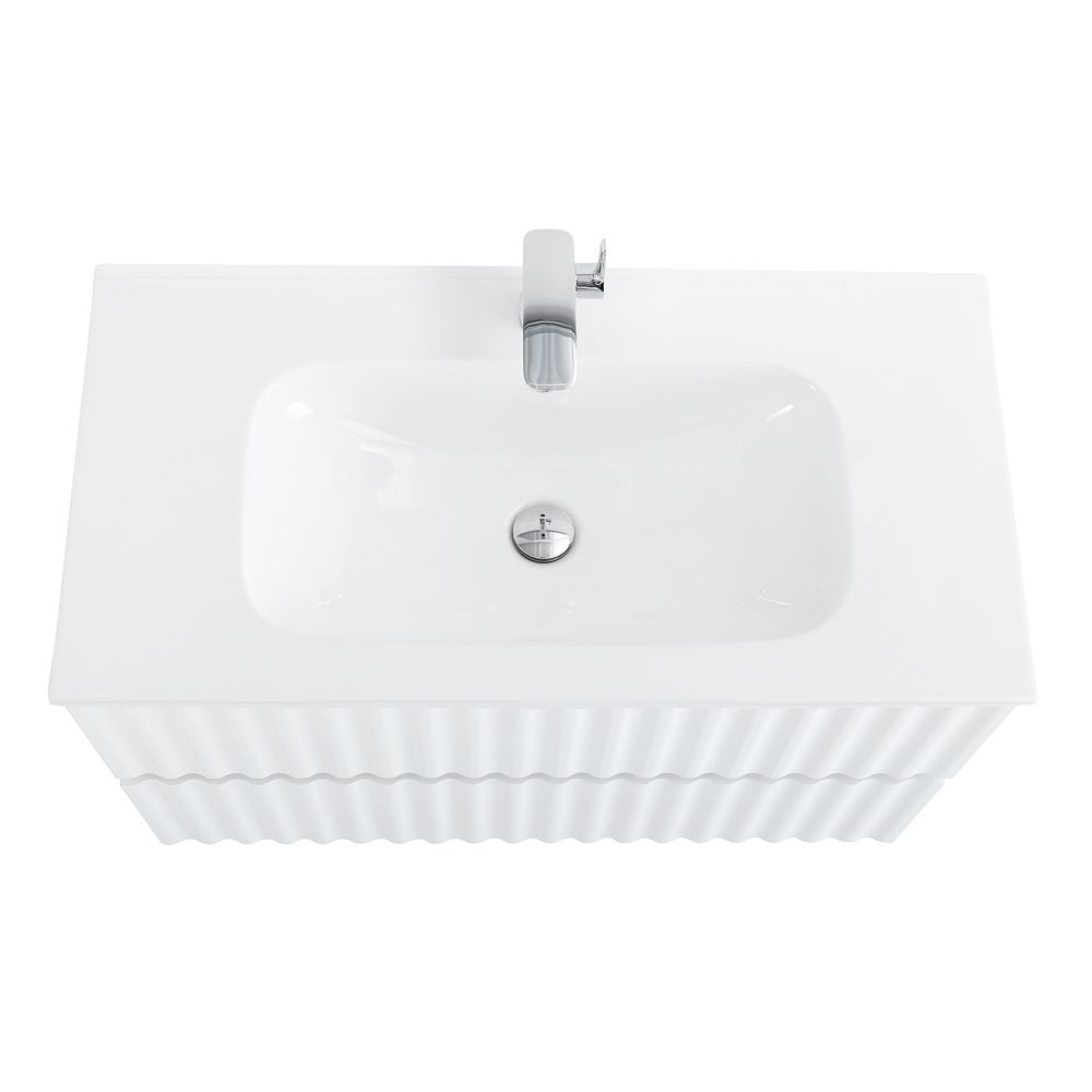 ELEGANT База под раковину подвесная с двумя выкатными ящиками, с LED подсветкой ручек. Белый матовый, 870x469x550 AM-ELEGANT-900-2C-SO-BM-LED, артикул AM-ELEGANT-900-2C-SO-BM-LED