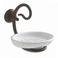 GLOBO Paestum Мыльница подвесная керамическая, цвет белый/metallo antico