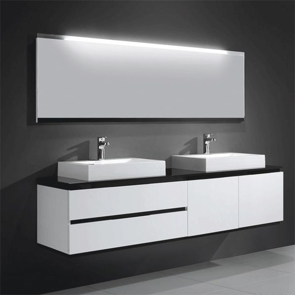 Зеркало Orans 180 BC-6023-1800 с подсветкой Черное Белое