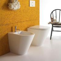 GLOBO Forty3 Биде напольное пристенное с 1 отв.  570х430 см, цвет: белый