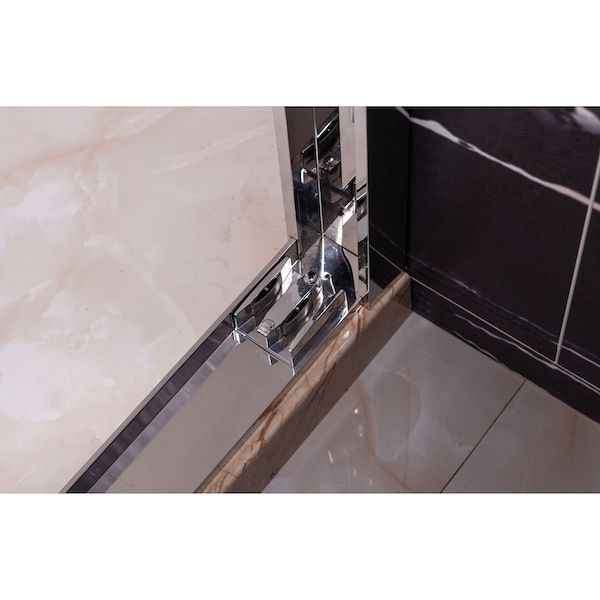 Душевой уголок Royal Bath RB-L-2011-1200-9R 120х90 без поддона профиль Хром стекло прозрачное