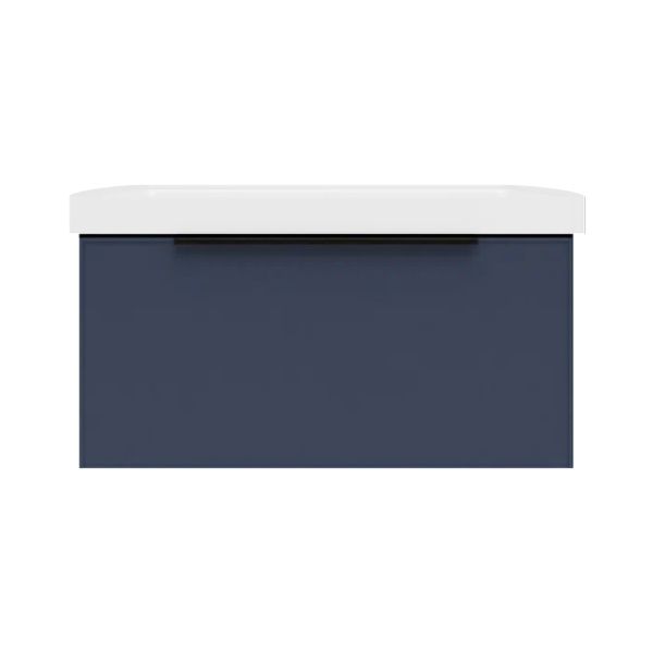 Тумба под раковину подвесная La Fenice SIMPLA FNC-01-SIM-BG-80, синяя