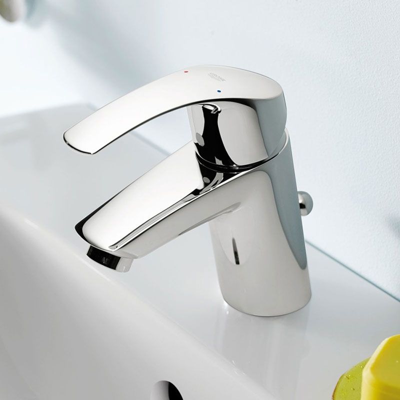 Смеситель для раковины GROHE Eurosmart New с донным клапаном, хром (32926002)