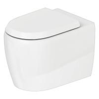 Duravit  Qatego Унитаз напольный безободковый 390х600 мм, Weiß Hochglanz, цвет белый