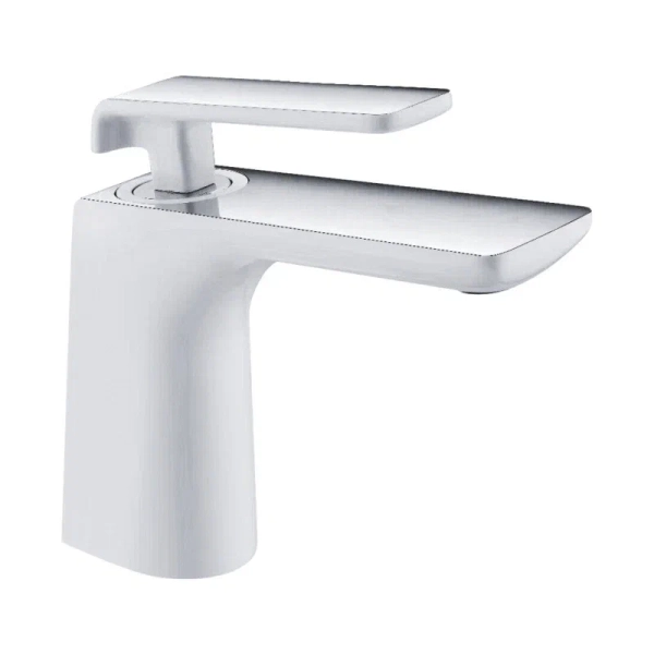 Смеситель для раковины Rose R14F R1401F, белый/хром