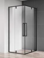 Душевой уголок 900*900*1950мм., стекло 6мм, цвет профиля матовый черный.