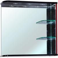 Зеркало Bellezza Рио 70 R 4613611061214 с подсветкой Черное Красное