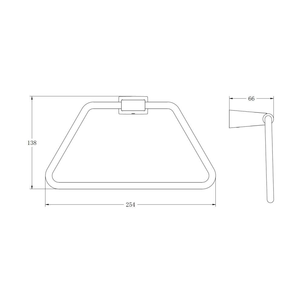 Кольцо для полотенец BELZ B91204, оружейная сталь