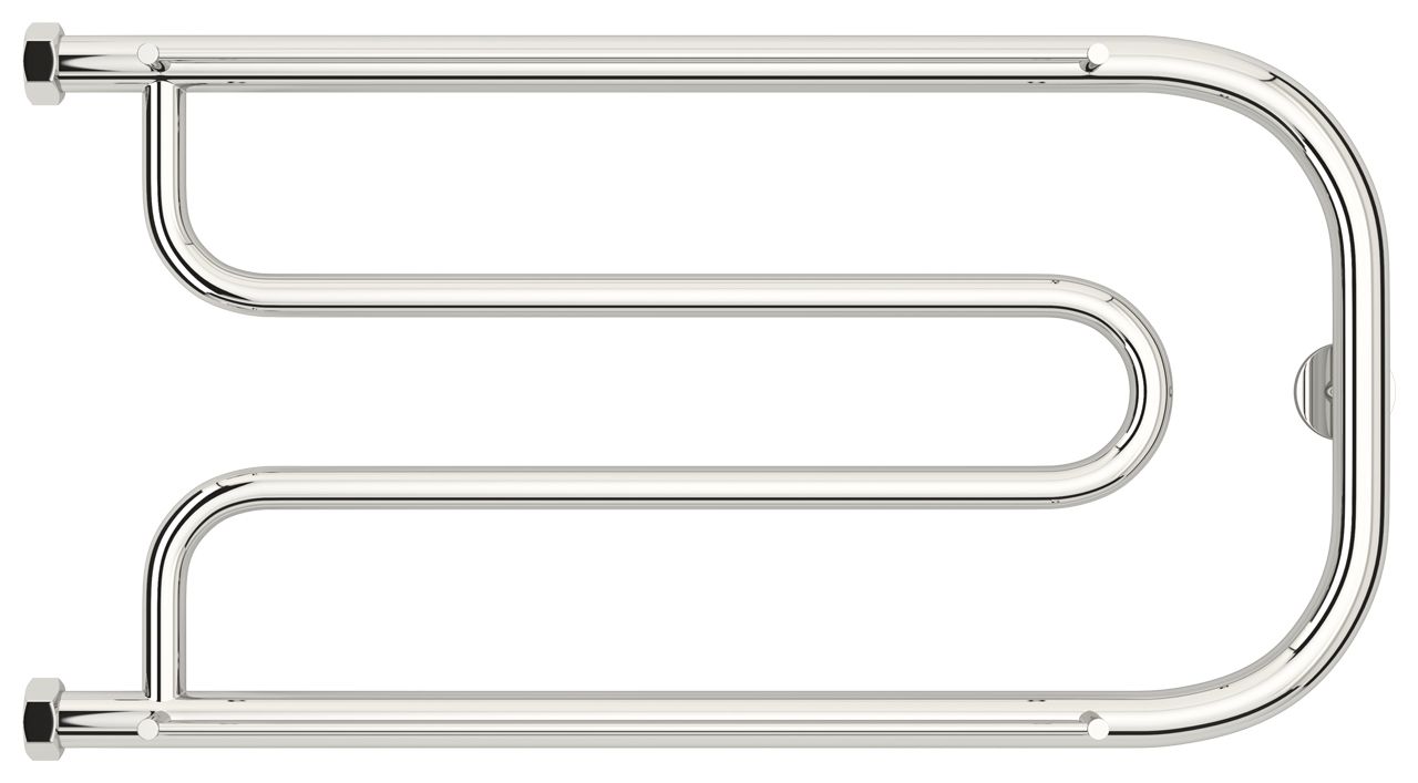 Полотенцесушитель, Сунержа, Гусли, водяной, ширина, мм-660, глубина, мм-105-125, высота, мм-356, межосевое расстояние-320, подключение-вертикальное левое/правое, присоединительный размер-НГ G 1", температура теплоносителя-до 95°С, мощность, Вт-186,  матер
