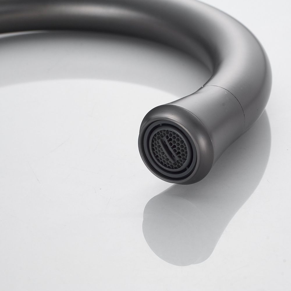 Смеситель для кухни Raffine F103T, оружейная сталь