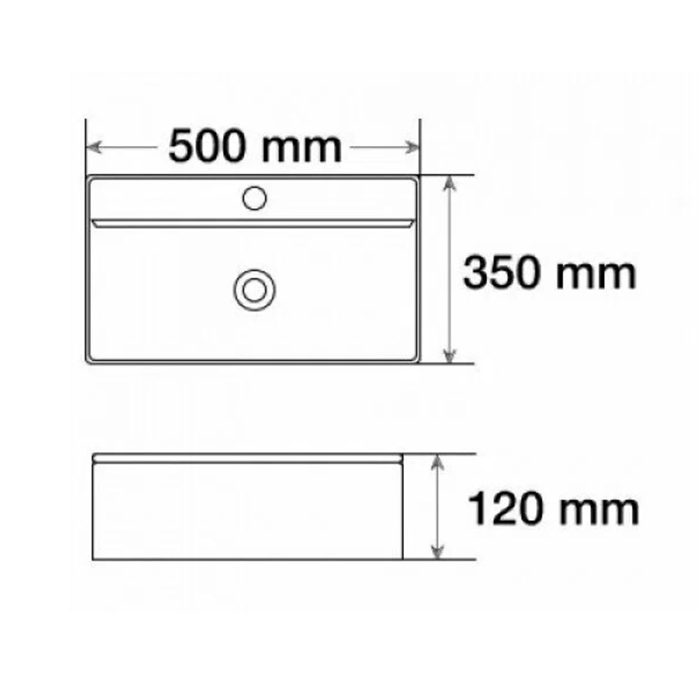 Раковина чаша Velvex 7657D, белый, артикул 7657D