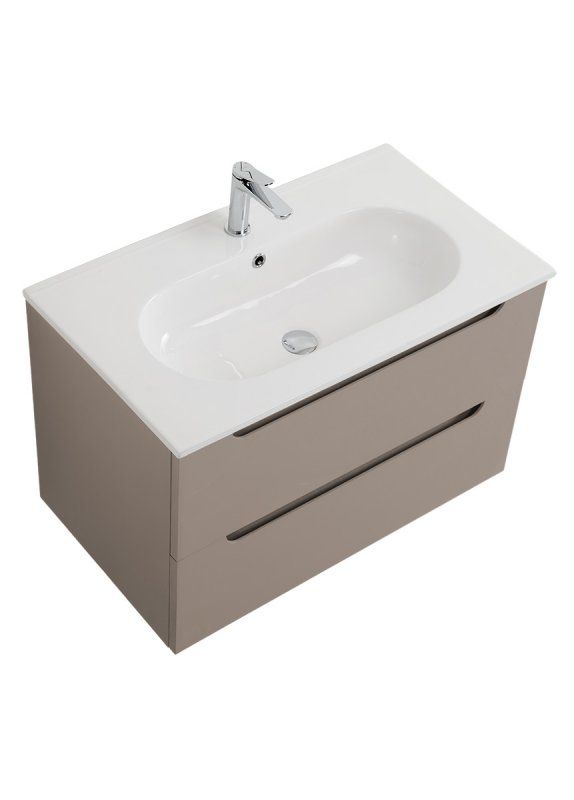 ETNA База под раковину подвесная с двумя выкатными ящиками, с доводчиками, Еловый Матовый, 800x455x500, ETNA-800-2C-SO-VO, артикул ETNA-800-2C-SO-VO