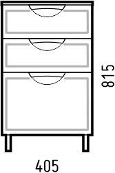 Комод "Монро 40 Z3", артикул SD-00000780