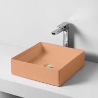 Artceram SCALINO Раковина накладная 38x38 см, цвет: arancio cammeo