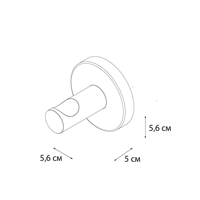 Крючок для ванной FIXSEN HOTEL FX-31005B, хром