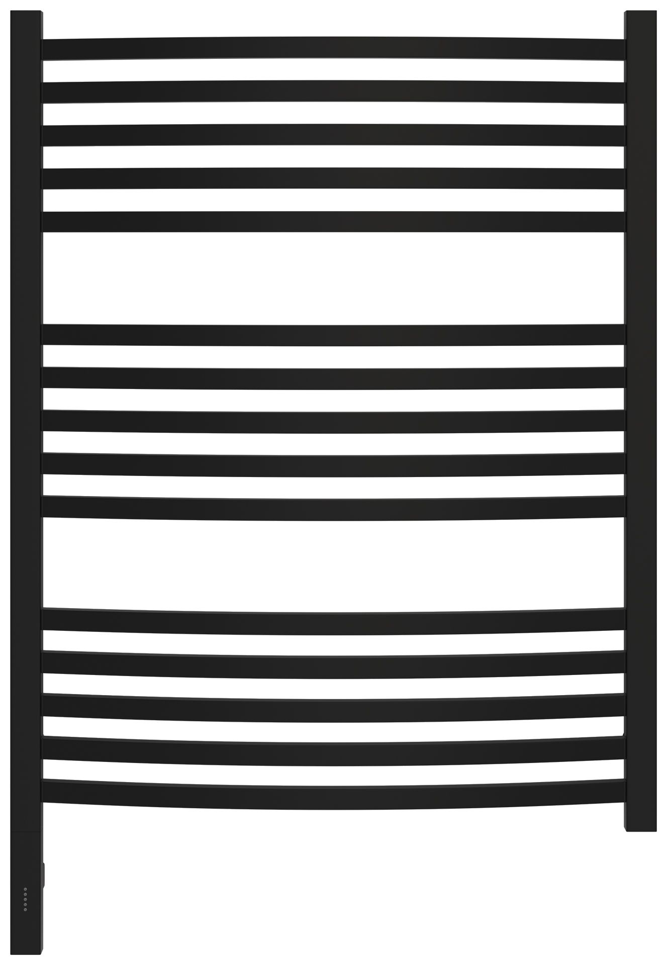 Полотенцесушитель электрический АРКУС 3.0 800х600 МЭМ левый (Матовый чёрный)