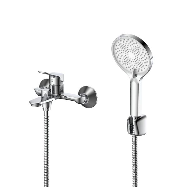 Смеситель для ванны с душем DQ Leipzig короткий излив хром (DA1763201)