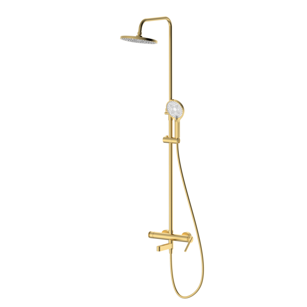 Душевая система со смесителем DQ Bonn мат.золото (DA1703707)