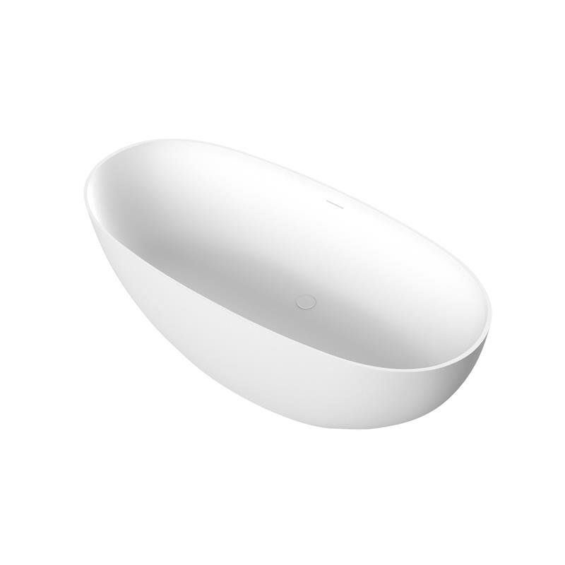 Ванна из искусственного камня Solid Surface 1700x780x560, CEZARES CZR-STREAM-170-78-56-SSB, артикул CZR-STREAM-170-78-56-SSB