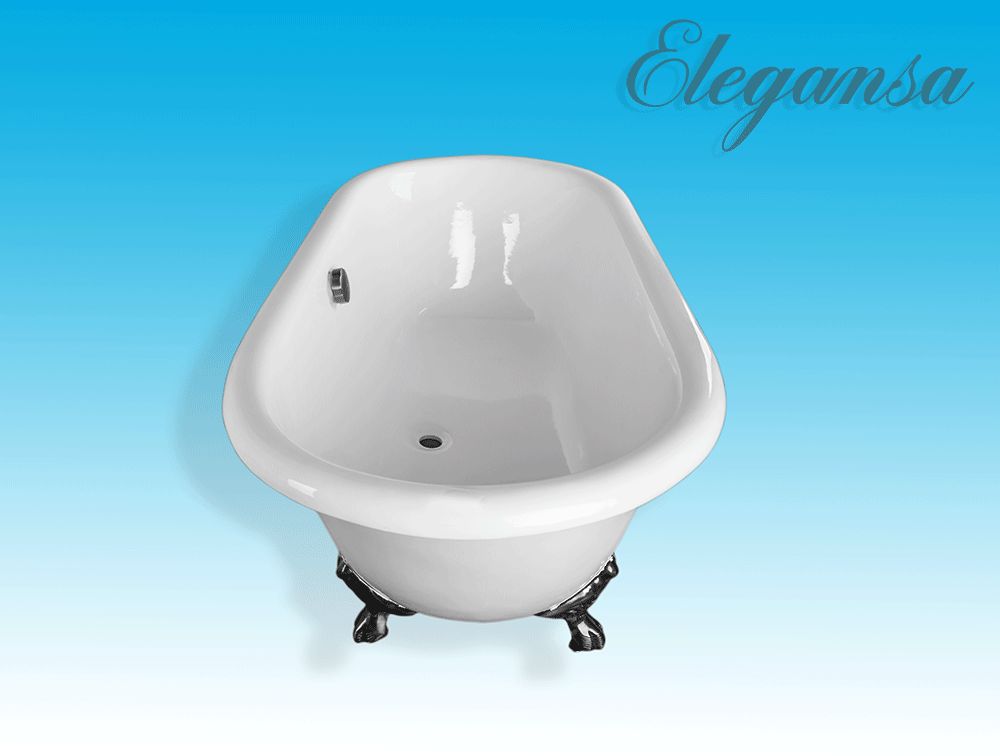 ВАННА чуг. ELEGANSA "GRETTA"  IRON FEET сhrome