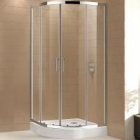 Душевой уголок Cezares Eco R-2 90x90 профиль Хром стекло прозрачное