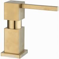 Дозатор для жидкого мыла, квадратный, SSA-013 Gold Дозатор для жидкого мыла, квадратный, SSA-013 Gold