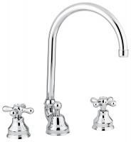 Смеситель Deco Classic 12043 с донным клапаном для раковины на 3 отверстия, цвет хром Смеситель Deco Classic 12043 с донным клапаном для раковины на 3 отверстия, цвет хром