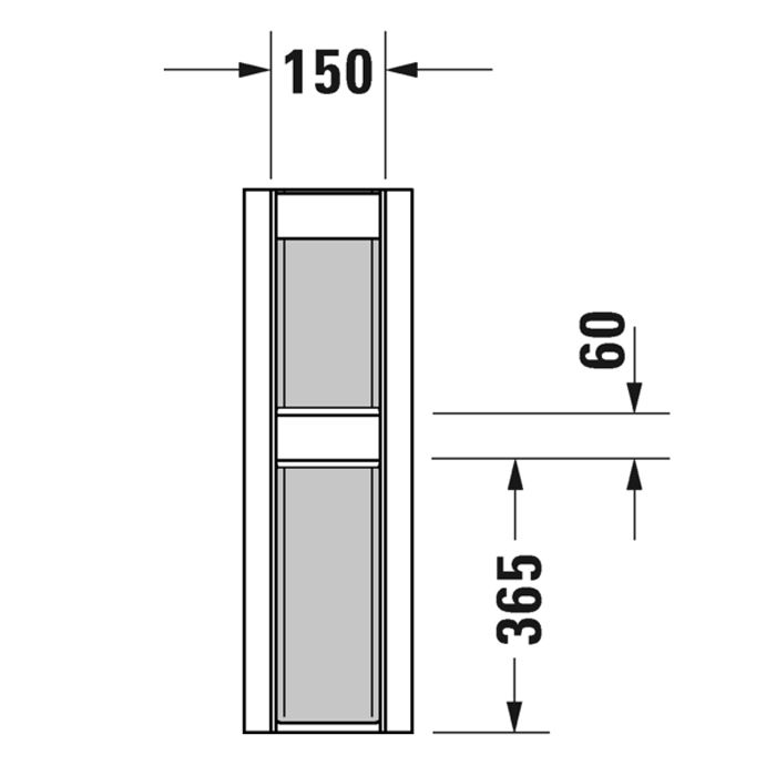 DURAVIT Happy D.2 Пьедестал для раковины (231680,231665,231660), цвет белый.