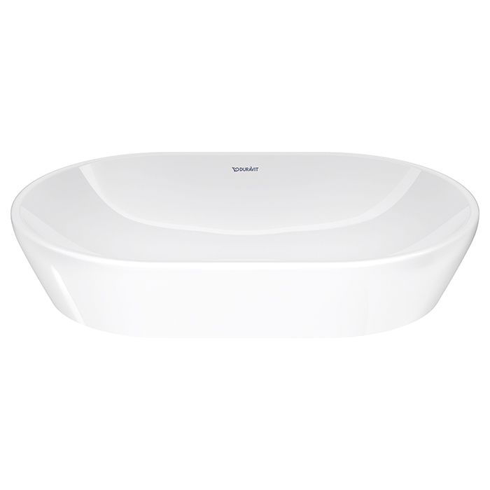 Раковина, Duravit, D-Neo, ширина, мм-600, глубина, мм-400, высота, мм-120, тип установки-накладной, отверстия для смесителя-отсутствуют, материал-керамика, крепления в комплекте, цвет-белый глянцевый, артикул 2372600070
