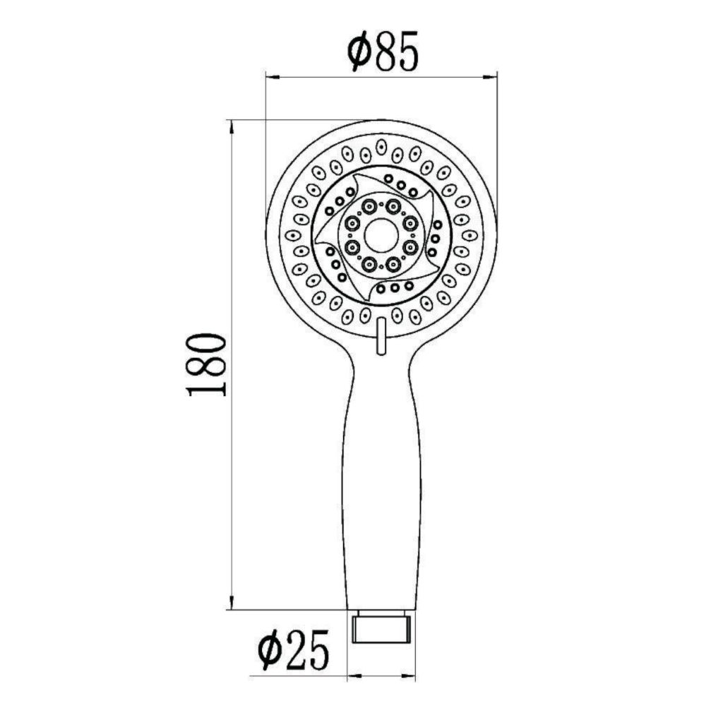Душевая лейка Savol S-OP1060, хром, артикул S-OP1060