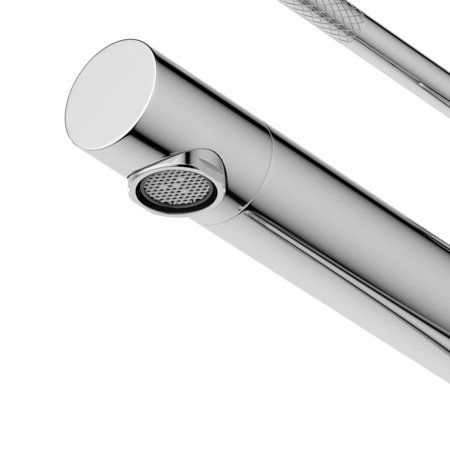 RELAX-LS2-NOP Смеситель для раковины однорычажный с донным клапаном, черный матовый, артикул RELAX-LS2-NOP