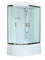 Душевая кабина Royal Bath RB 8120BK5-WT-CH (белое/прозрачное) правая Душевая кабина Royal Bath RB 8120BK5-WT-CH (белое/прозрачное) правая