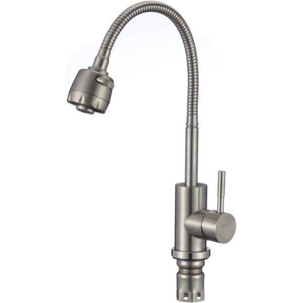 Смеситель для кухни с гибким изливом Savol S-SUS3002-1, сатин